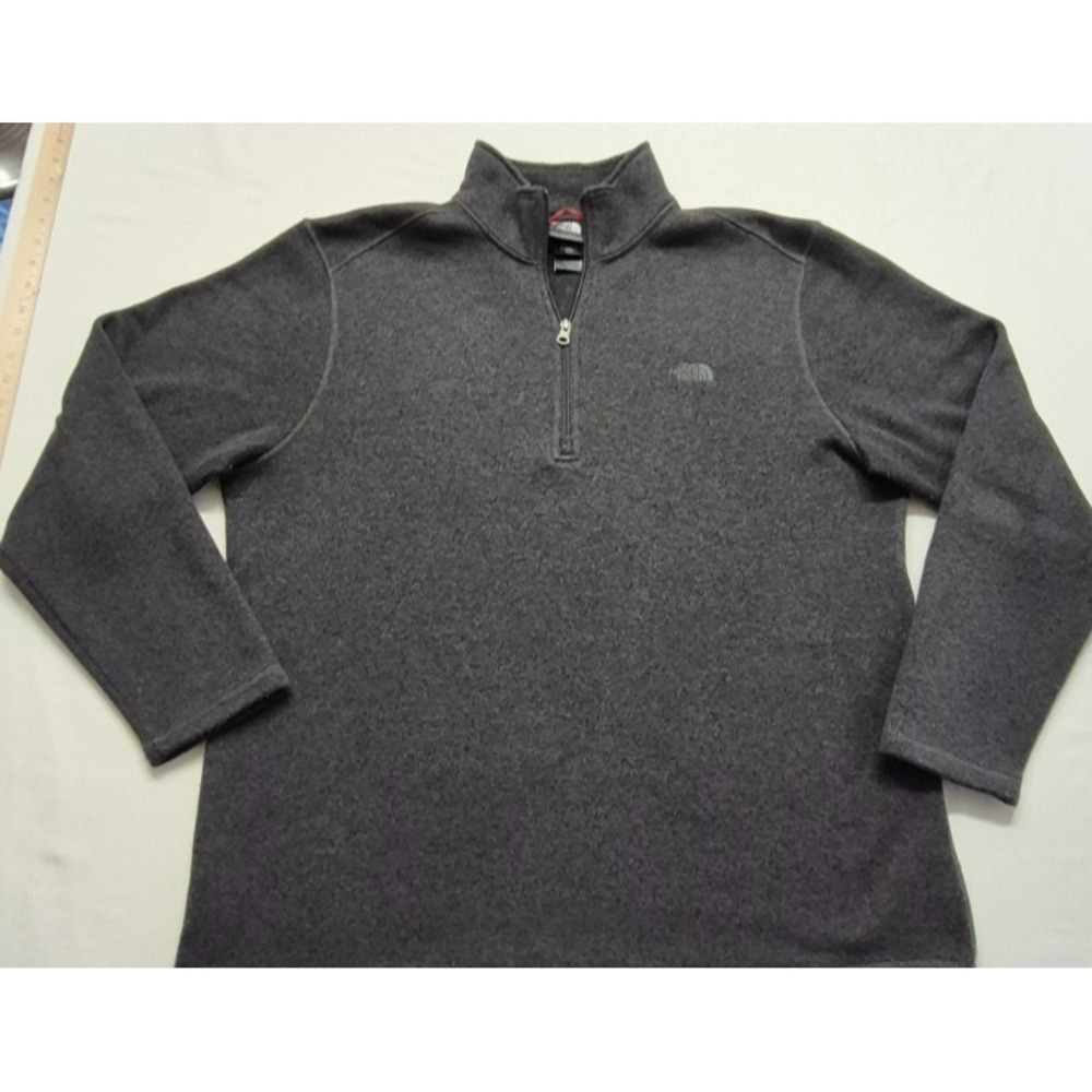 The North Face‎ Jacket Mens X-Large Gray Half Zip Fleece Casual Outdoors Hiking